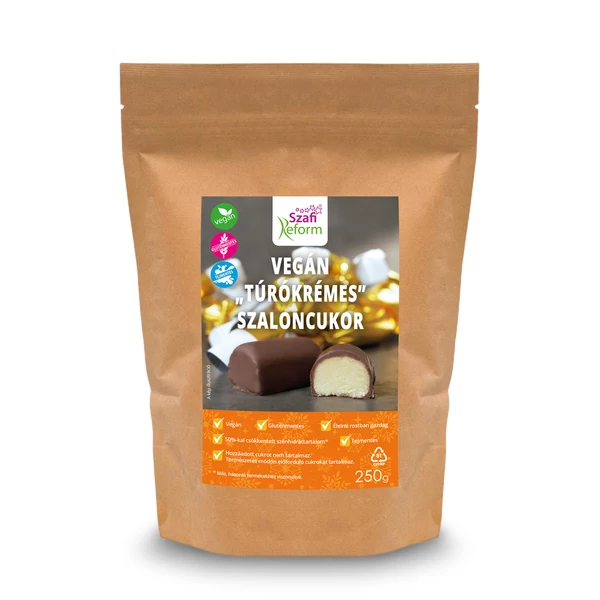 Szafi Reform Vegán „túrókrémes” szaloncukor 250g (gluténmentes)