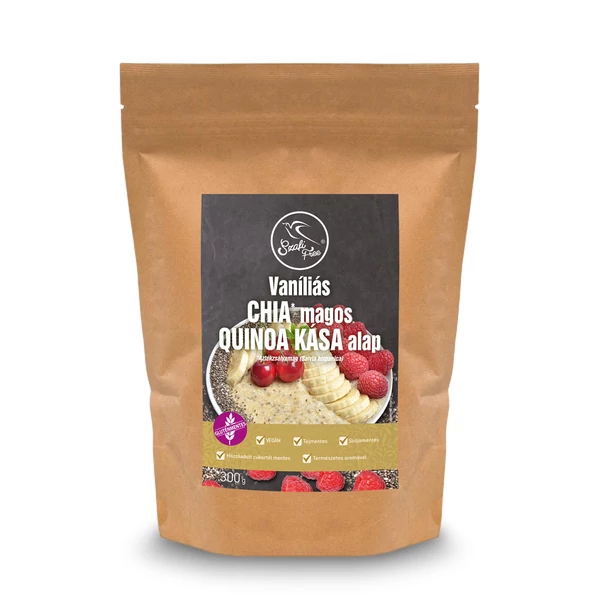Szafi Free Reggeliző Vaníliás CHIA magos QUINOA KÁSA alap 300 g (gluténmentes)