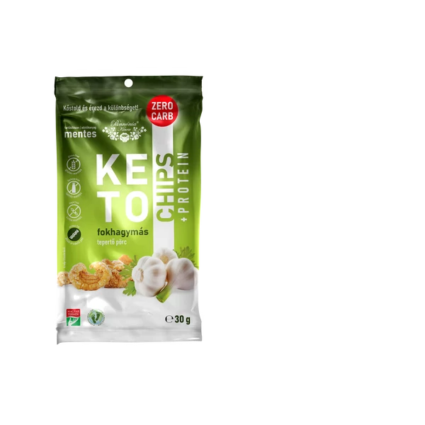 Pannónia KETO chips fokhagymás 30g