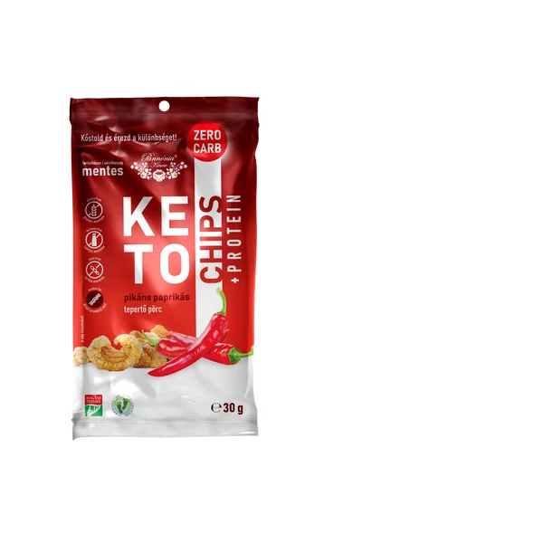 Pannónia KETO chips pikáns paprikás 30g