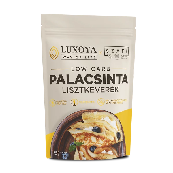 Luxoya x Szafi – Low Carb Palacsinta lisztkeverék (gluténmentes) 375g